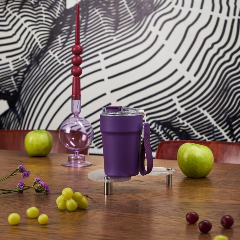 Термокружка вакуумная Монако (Monaco), фиолетовая — изображение 10
