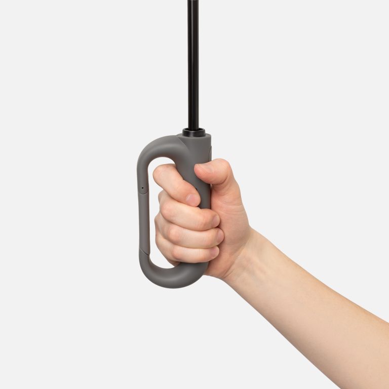 Зонт складной Азимут (Azimut), серый — изображение 8