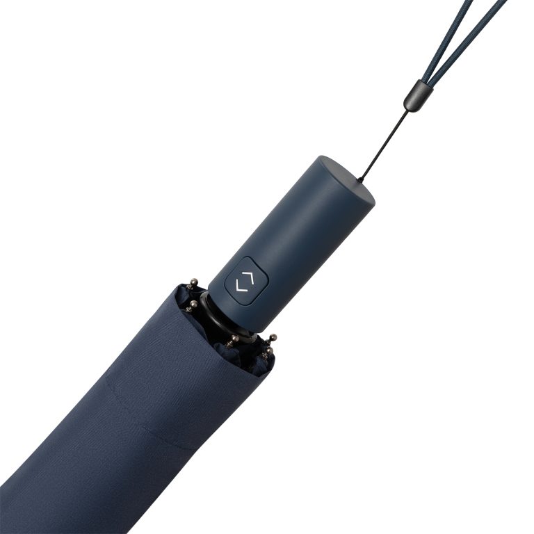 Зонт складной Филтон (Filton), синий с системой безопасности (Safety System) — изображение 4