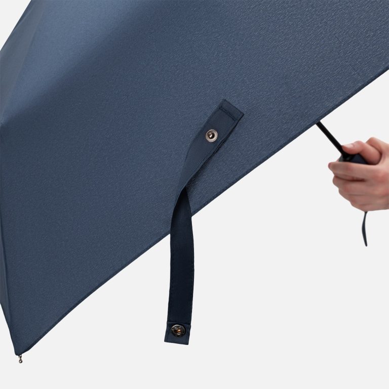 Зонт складной Филтон (Filton), синий с системой безопасности (Safety System) — изображение 5