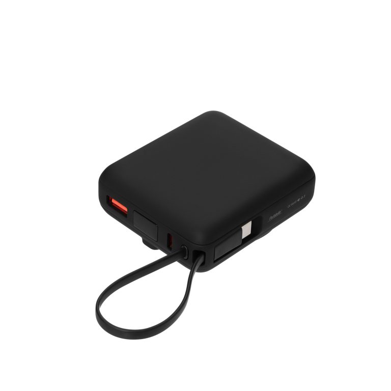 Внешний аккумулятор с подсветкой Риттер PD (Ritter PD) 10000mAh с функцией беспроводной зарядки 15W, черный — изображение 2