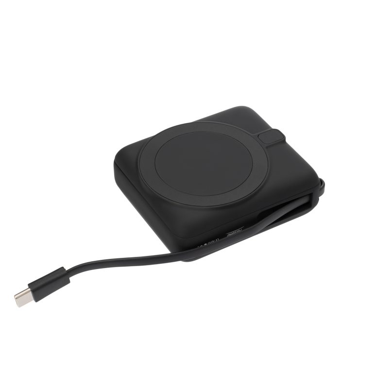 Внешний аккумулятор с подсветкой Риттер PD (Ritter PD) 10000mAh с функцией беспроводной зарядки 15W, черный — изображение 4