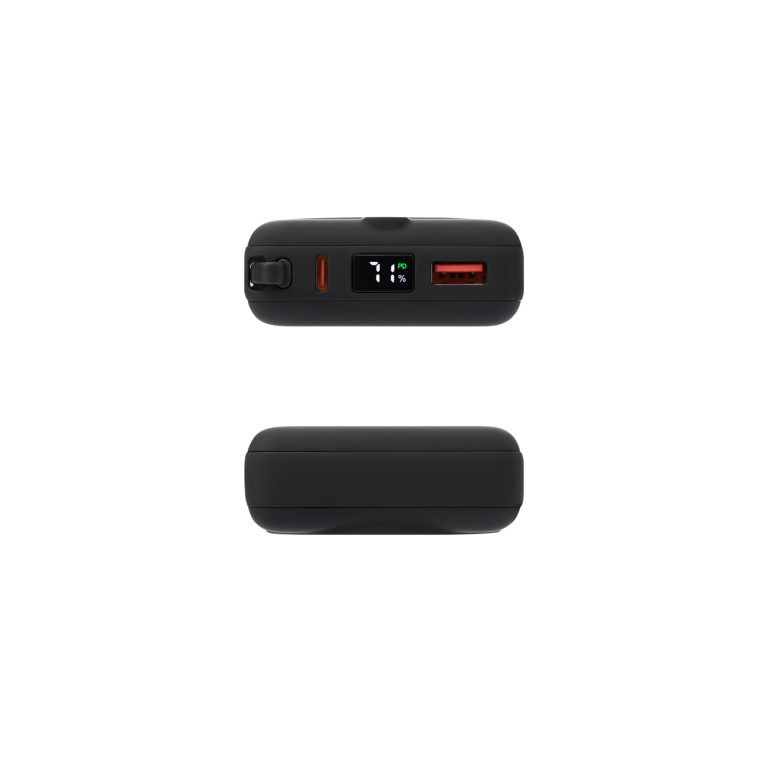 Внешний аккумулятор с подсветкой Риттер PD (Ritter PD) 10000mAh с функцией беспроводной зарядки 15W, черный — изображение 8