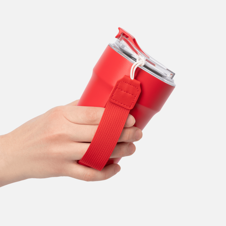 Термокружка вакуумная Монако (Monaco), красная — изображение 9