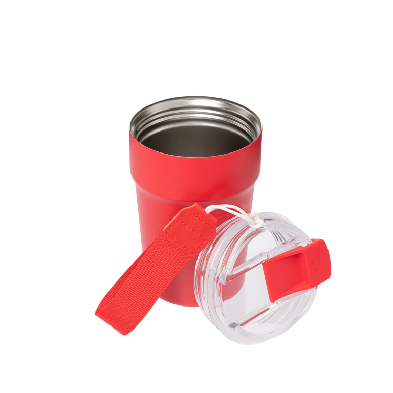 Термокружка вакуумная Монако (Monaco), красная — изображение 3