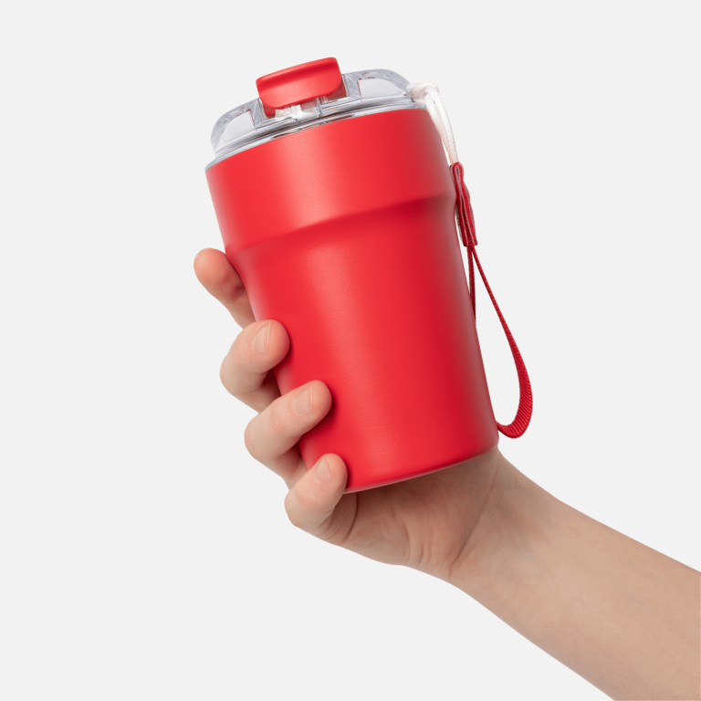 Термокружка вакуумная Монако (Monaco), красная — изображение 8