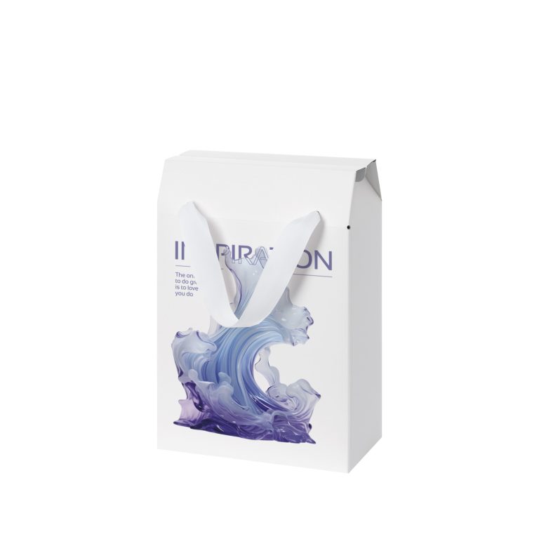 Подарочная коробка-пакет универсальная малая, белая — изображение 6