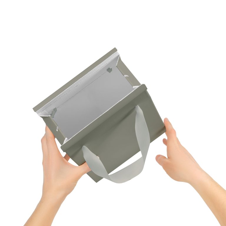 Подарочная коробка-пакет универсальная малая, серая — изображение 2