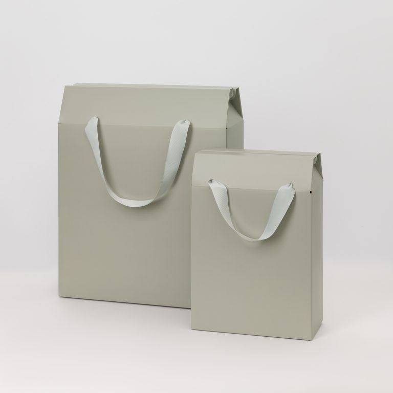 Подарочная коробка-пакет универсальная малая, серая — изображение 5