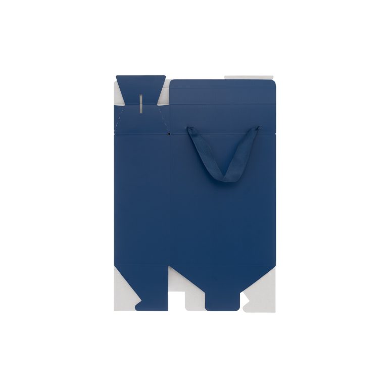 Подарочная коробка-пакет универсальная малая, синяя — изображение 3
