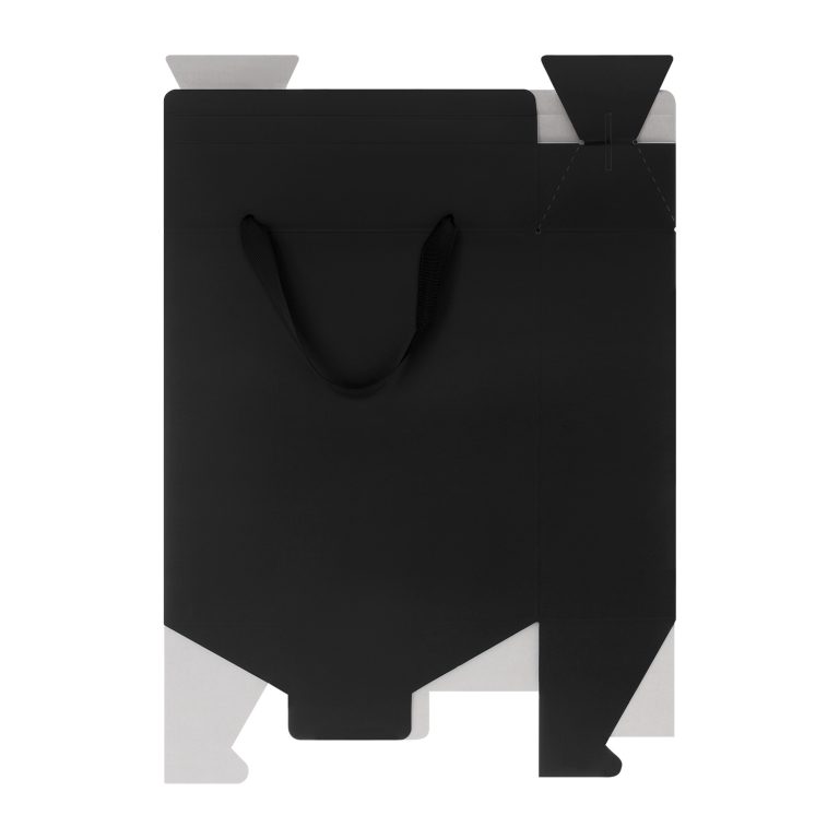 Подарочная коробка-пакет универсальная большая, черная — изображение 3