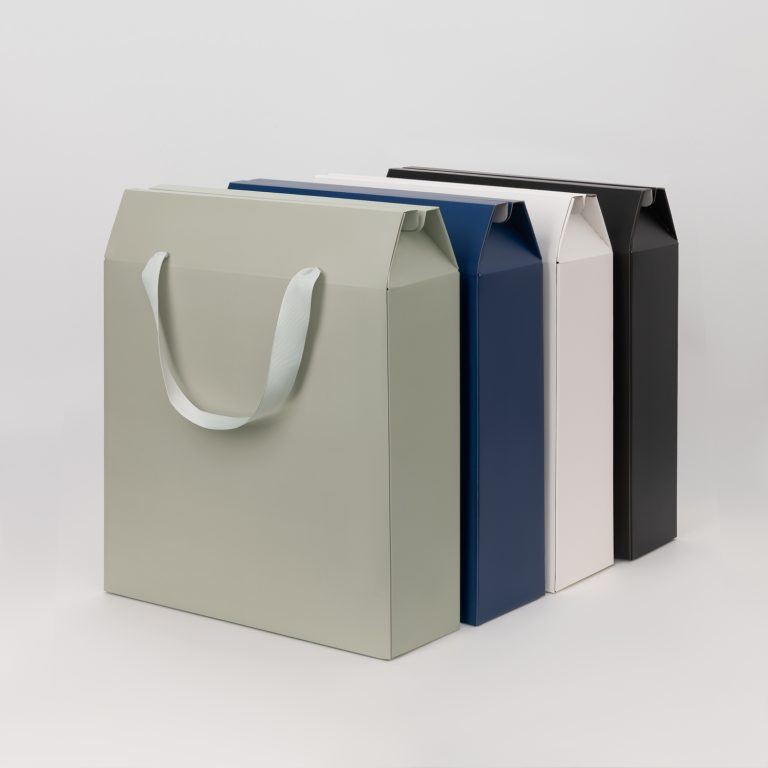 Подарочная коробка-пакет универсальная большая, черная — изображение 5