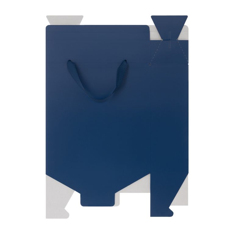 Подарочная коробка-пакет универсальная большая, синяя — изображение 3