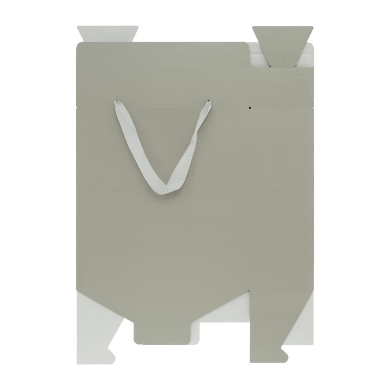 Подарочная коробка-пакет универсальная большая, серая — изображение 3