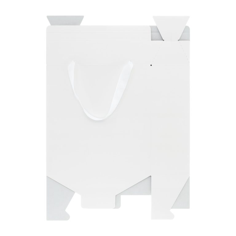 Подарочная коробка-пакет универсальная большая, белая — изображение 3