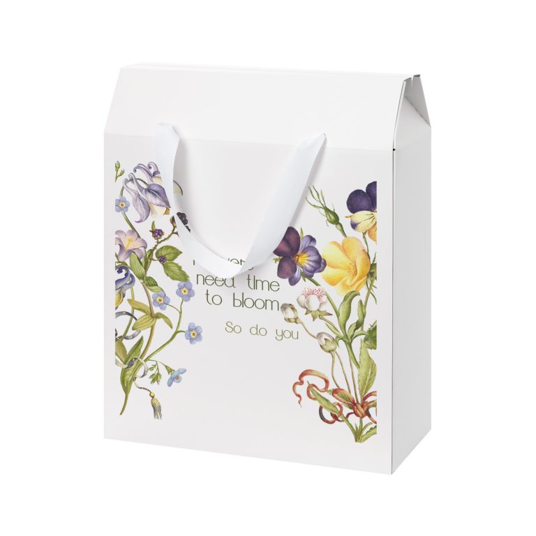 Подарочная коробка-пакет универсальная большая, белая — изображение 6