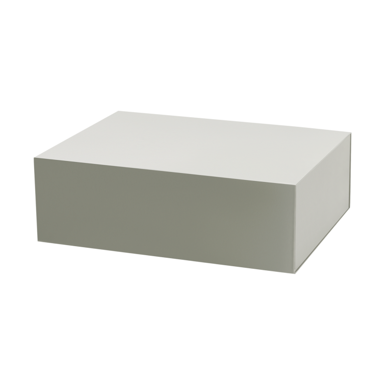 Подарочная коробка-трансформер средняя, серая — изображение 2