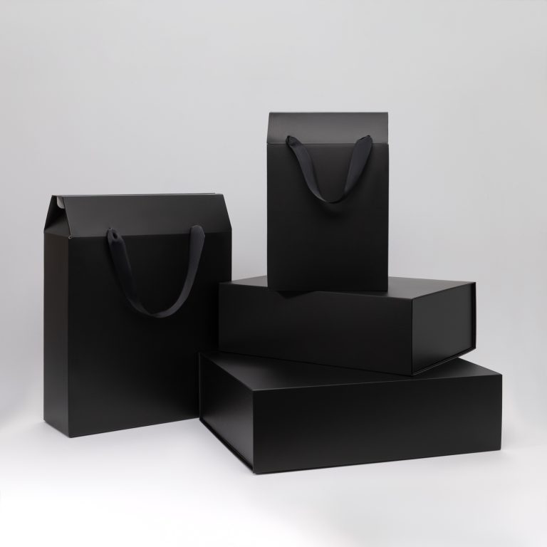 Подарочная коробка-трансформер большая, черная — изображение 8
