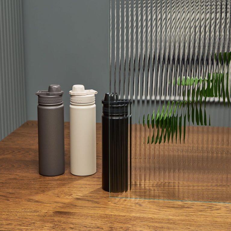 Термобутылка вакуумная герметичная Савона (Savona), серая — изображение 9