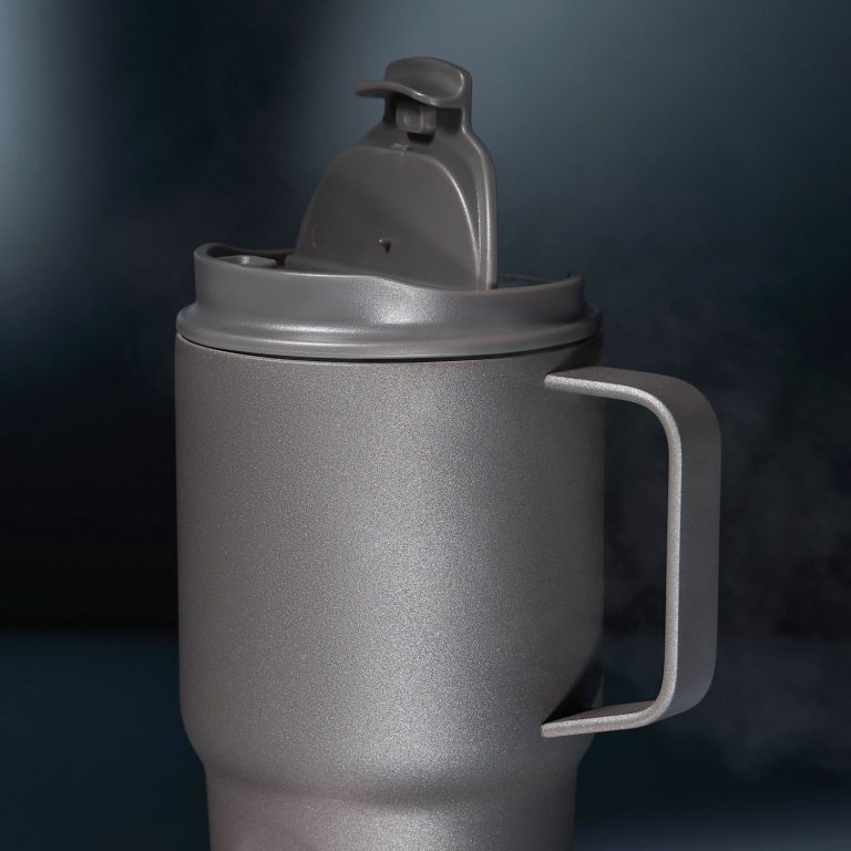 Термокружка вакуумная Авентура (Aventura), серая — изображение 10