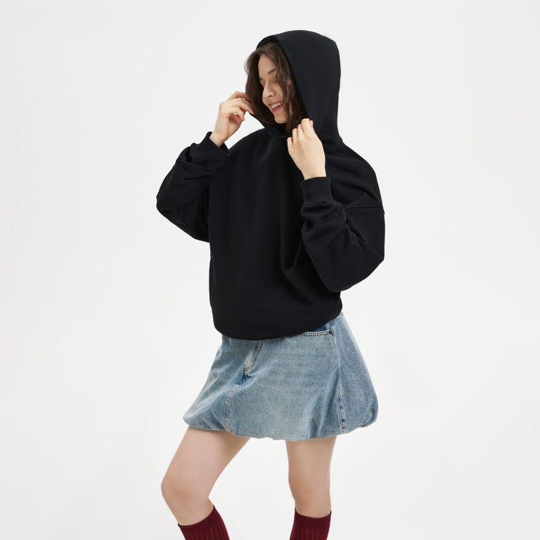 Худи оверсайз унисекс Фьюжн (Fusion), черный, размер M/L — изображение 7