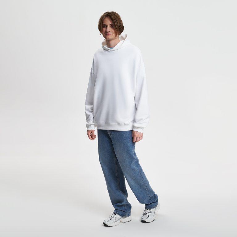 Худи оверсайз унисекс Фьюжн (Fusion), белый, размер 3XL/4XL — изображение 2