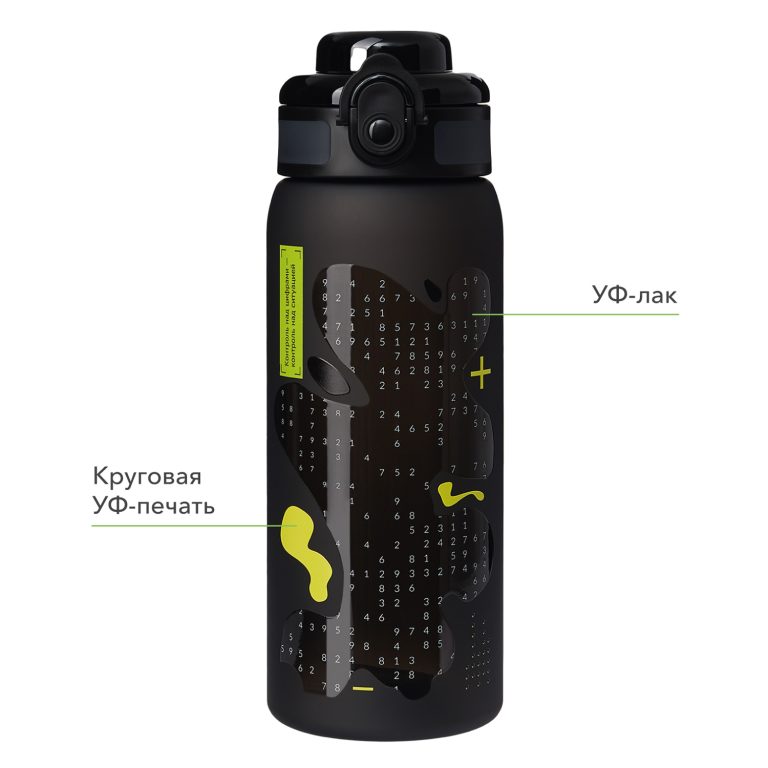 Бутылка для воды Ройс (Roys), черная — изображение 10
