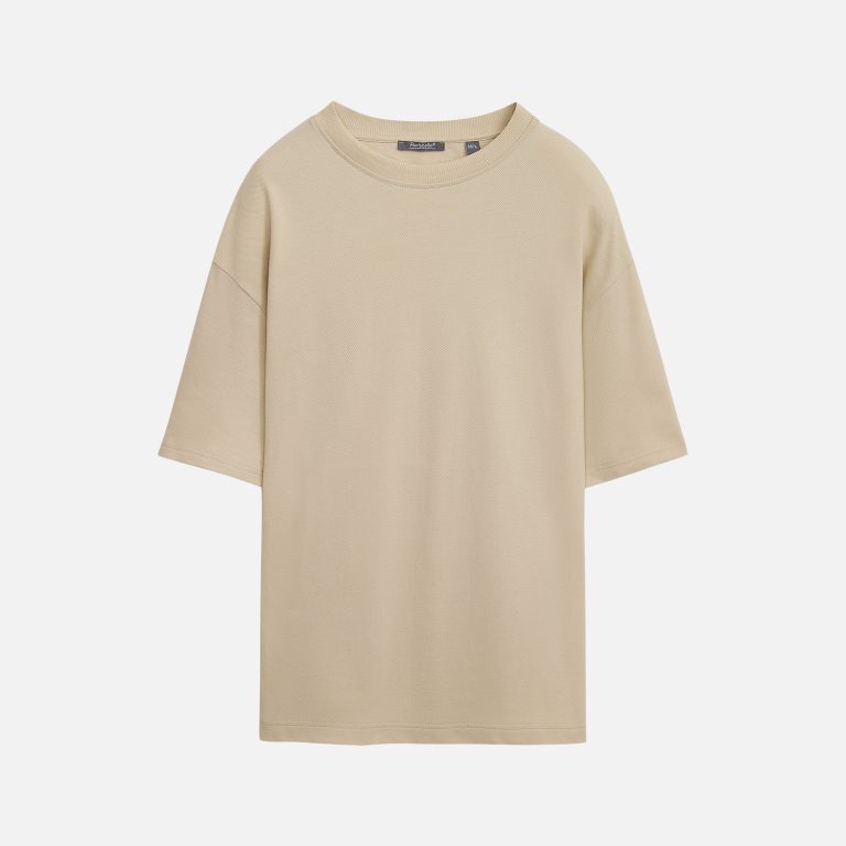 Футболка унисекс премиум Аура (Aura), 100% хлопок 200гр. бежевый, размер M/L — изображение 7