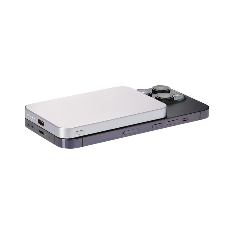 Внешний аккумулятор Artex PD 5000mAh с функцией беспроводной зарядки 15W, серебряный — изображение 7