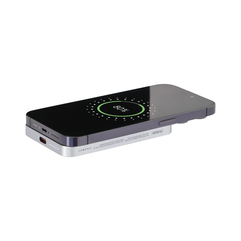 Внешний аккумулятор Artex PD 5000mAh с функцией беспроводной зарядки 15W, серебряный — изображение 8