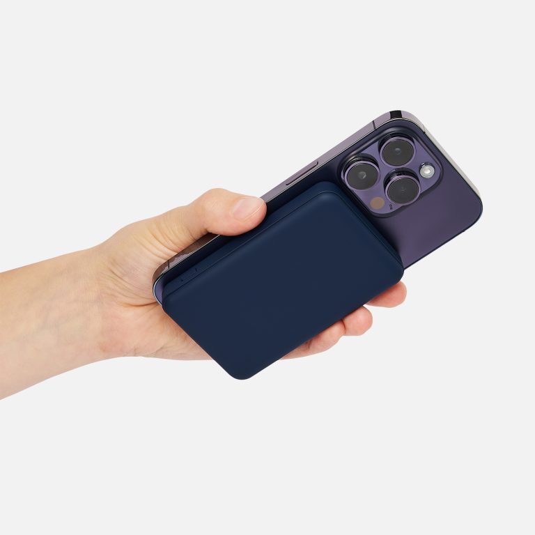 Внешний аккумулятор Ларго PD (Largo PD) 5000mAh с функцией беспроводной зарядки 15W, синий — изображение 9