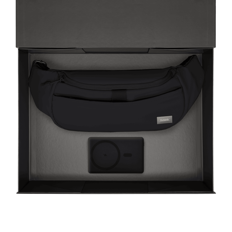 Подарочный набор Бостон (Boston), Атлантис (Atlantis), черный (поясная сумка, аккумулятор) — изображение 2