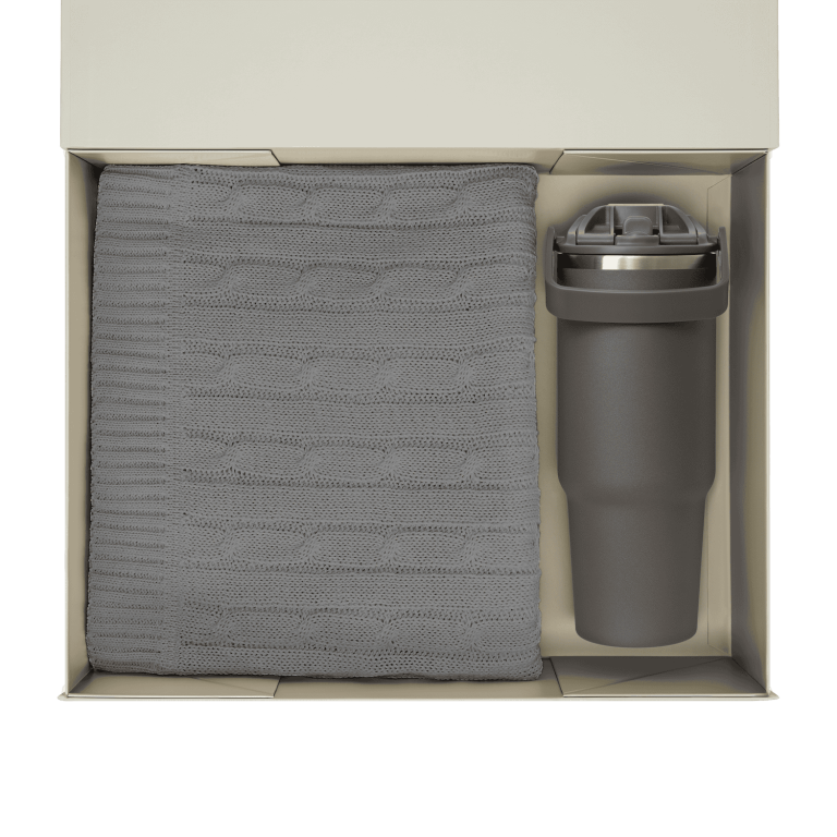 Подарочный набор Монтана (Montana), серый (плед, термокружка) — изображение 2