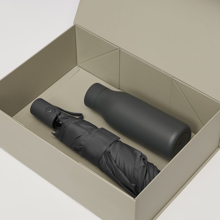 Подарочный набор Севилла (Sevilla), Атланта (Atlanta), серый (зонт, термобутылка) — изображение 2