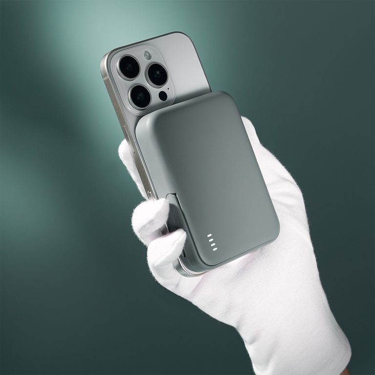 Внешний аккумулятор Юнион PD (Union PD) 10000mAh с функцией беспроводной зарядки 15W, серый — изображение 10