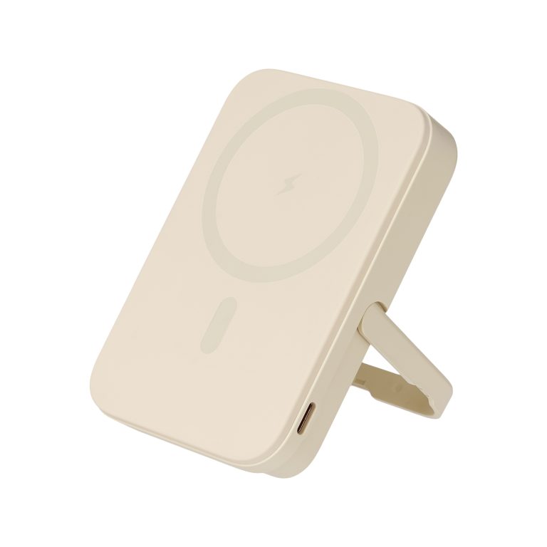 Внешний аккумулятор Юнион PD (Union PD) 10000mAh с функцией беспроводной зарядки 15W, бежевый — изображение 9