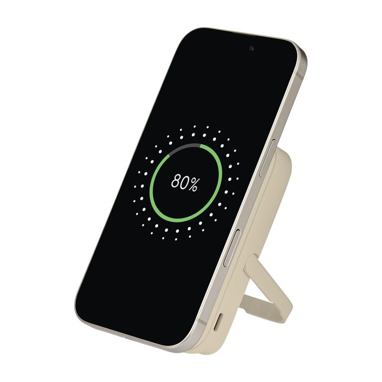 Внешний аккумулятор Юнион PD (Union PD) 10000mAh с функцией беспроводной зарядки 15W, бежевый — изображение 10