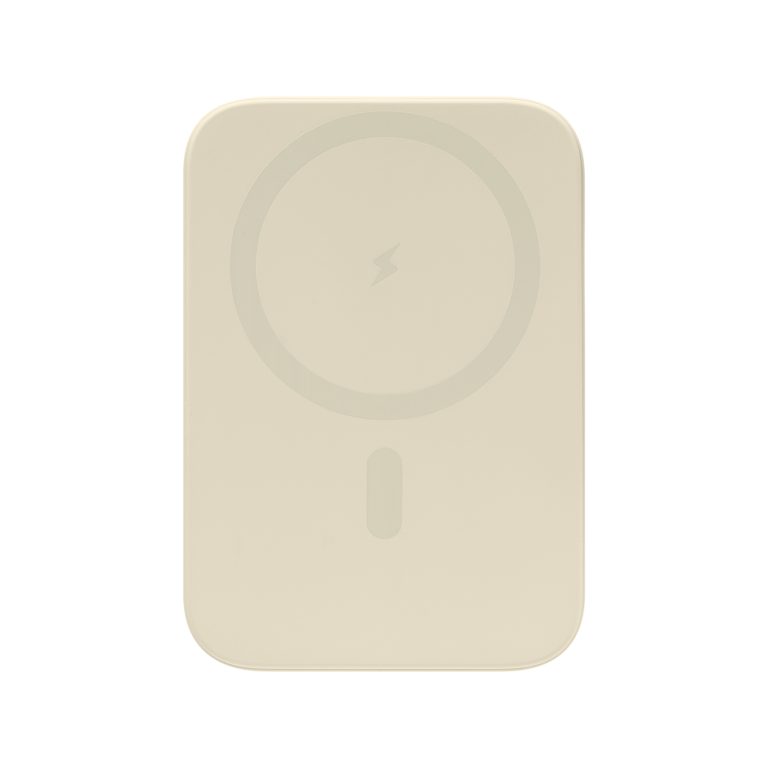 Внешний аккумулятор Юнион PD (Union PD) 10000mAh с функцией беспроводной зарядки 15W, бежевый — изображение 3