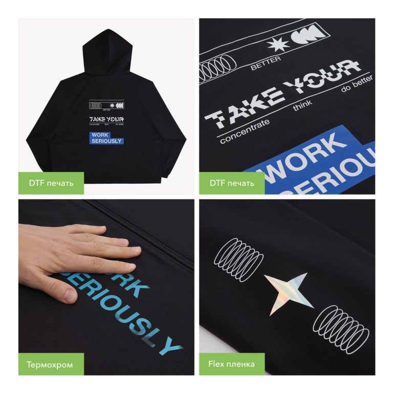 Ветровка (анорак) оверсайз унисекс Риссман (Rissman), темно-синяя — изображение 4