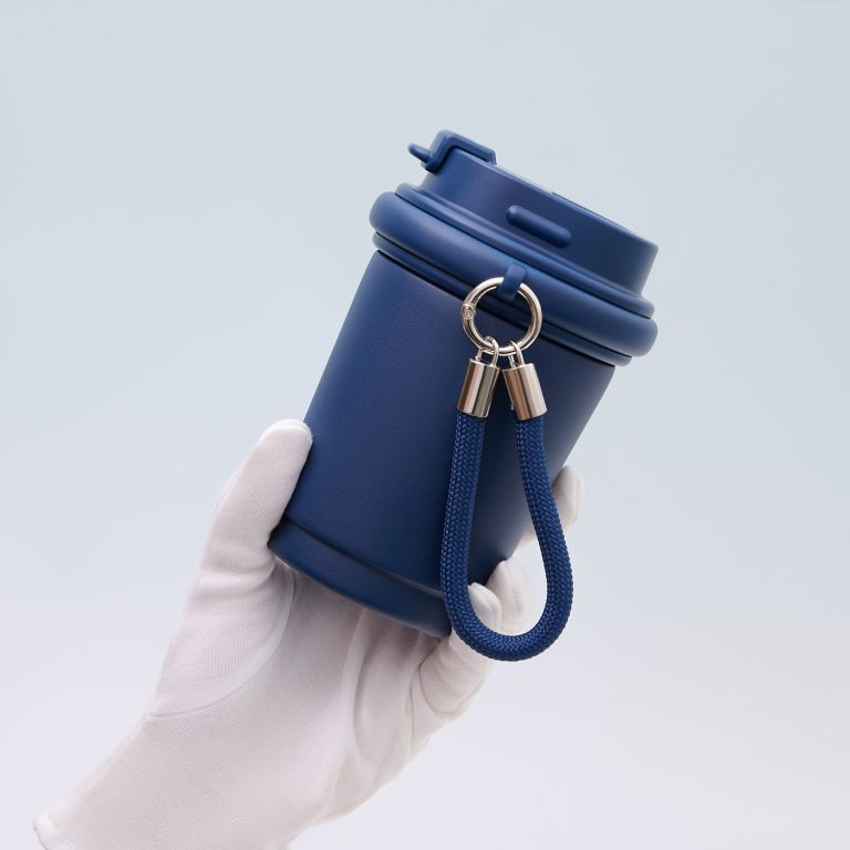 Термокружка вакуумная Сидней (Sydney), синяя — изображение 9