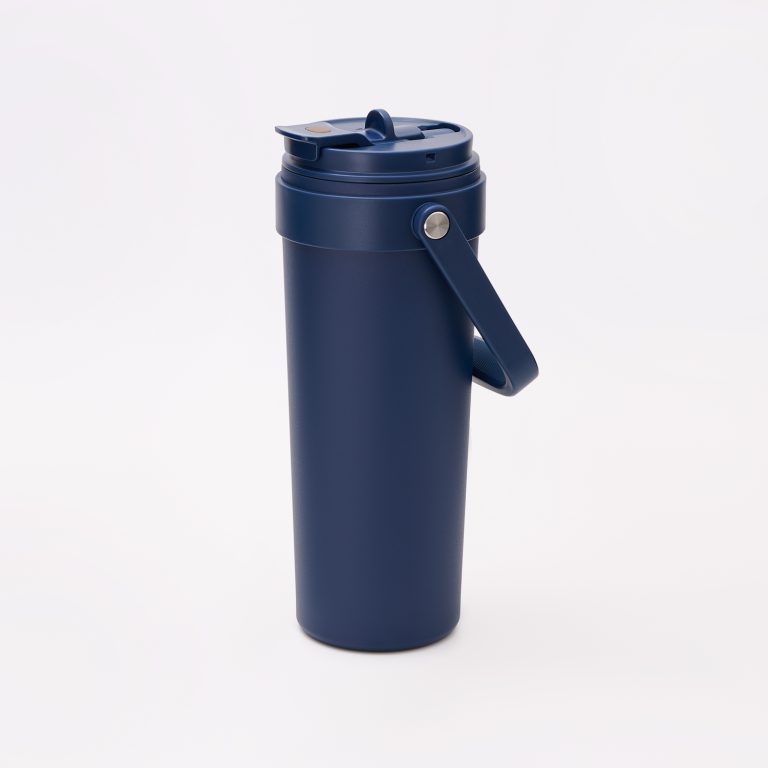 Термокружка вакуумная Соло (Solo), синяя — изображение 9