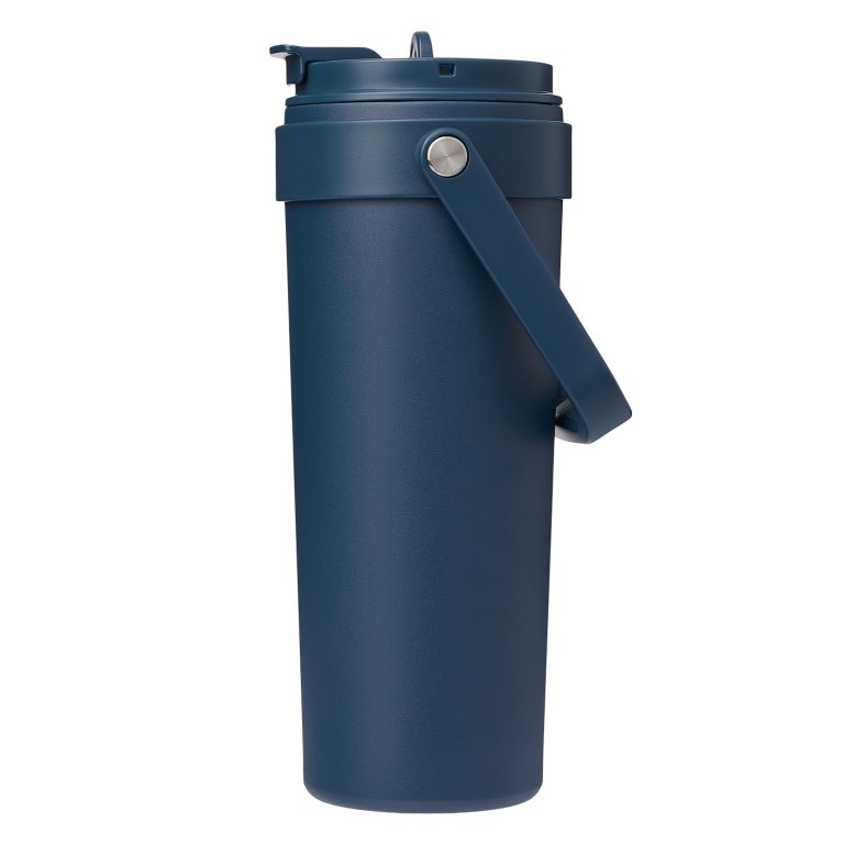 Термокружка вакуумная Соло (Solo), синяя — изображение 2