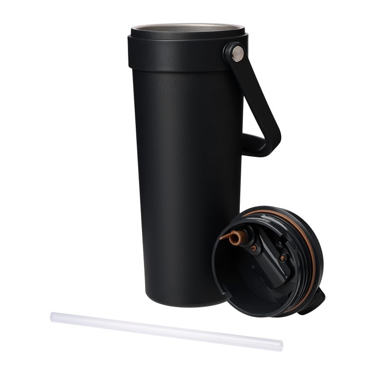 Термокружка вакуумная Соло (Solo), черная — изображение 7