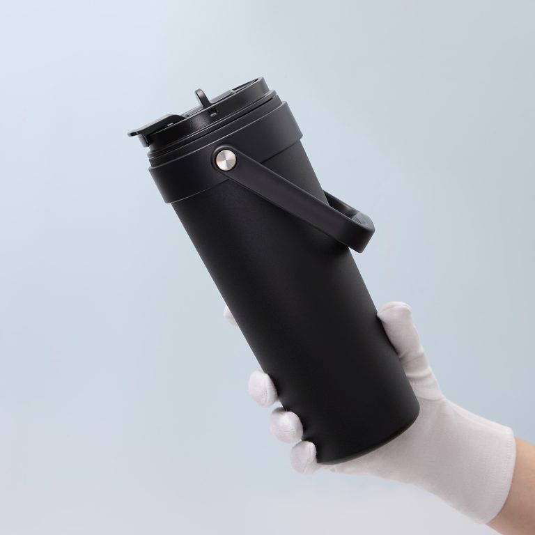 Термокружка вакуумная Соло (Solo), черная — изображение 8