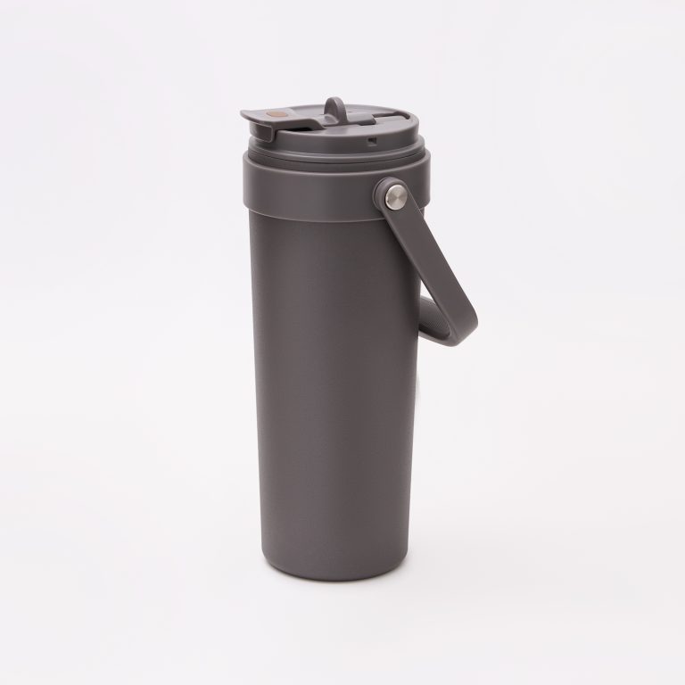Термокружка вакуумная Соло (Solo), серая — изображение 10