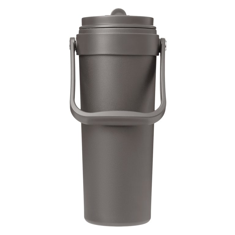 Термокружка вакуумная Соло (Solo), серая — изображение 3