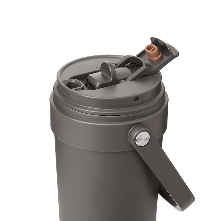 Термокружка вакуумная Соло (Solo), серая — изображение 6