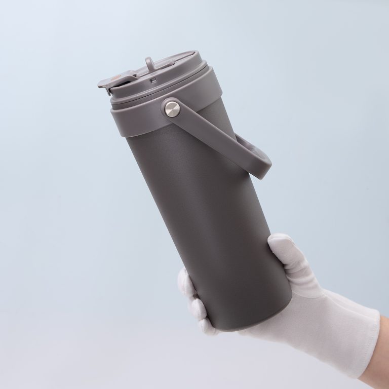 Термокружка вакуумная Соло (Solo), серая — изображение 8