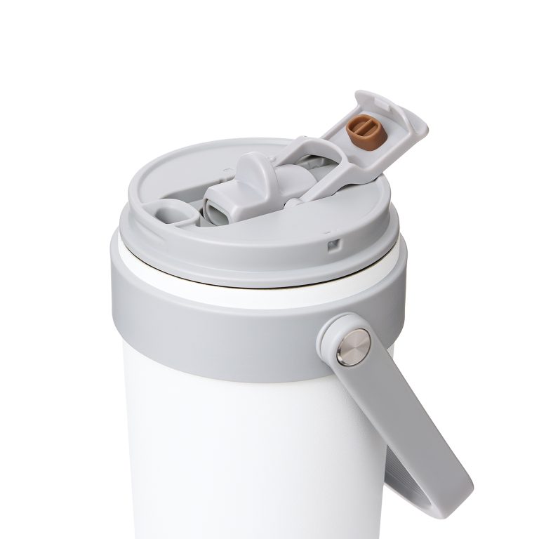 Термокружка вакуумная Соло (Solo), белая — изображение 5