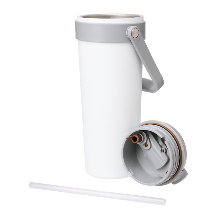Термокружка вакуумная Соло (Solo), белая — изображение 7